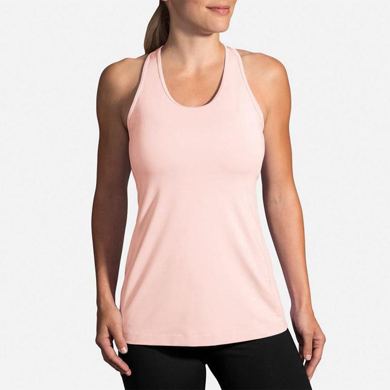 Brooks Women's PICK-UP Running Tank Top - Pink - Canada (CSMKB-4239)